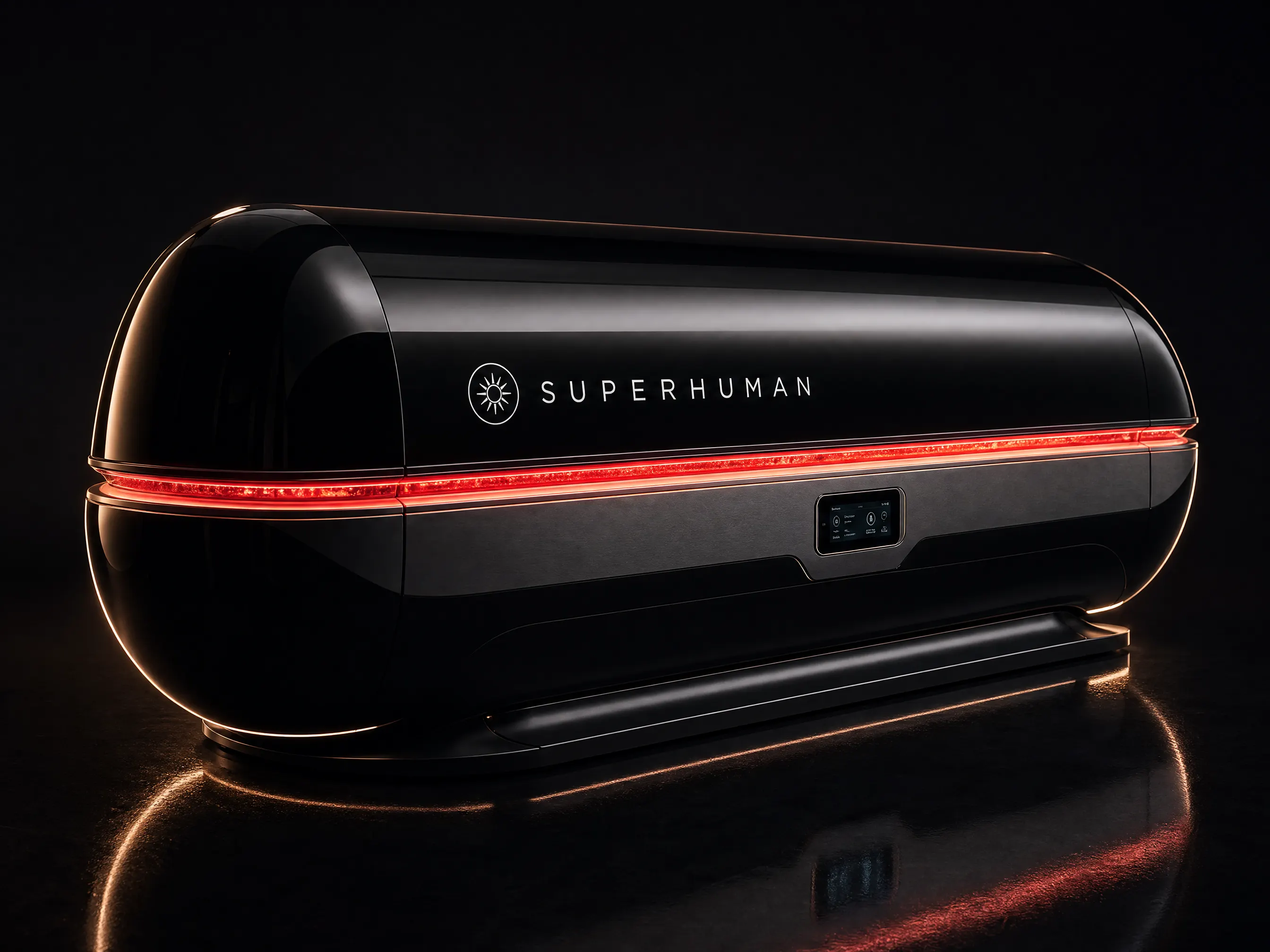 Superhuman Light R1 commercial full-body red light therapy bed, canopy closed