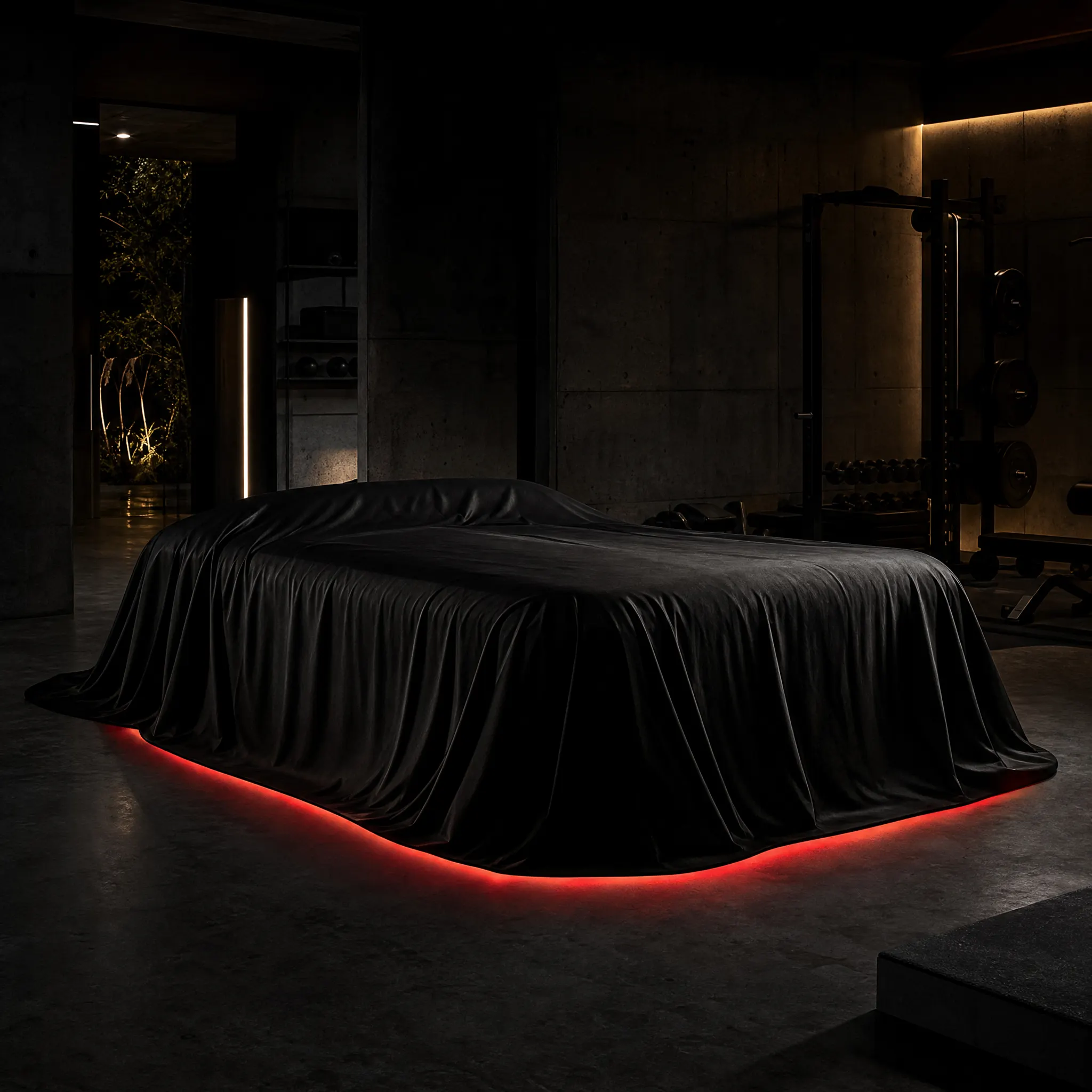 Upcoming Superhuman home red light bed under a black cover